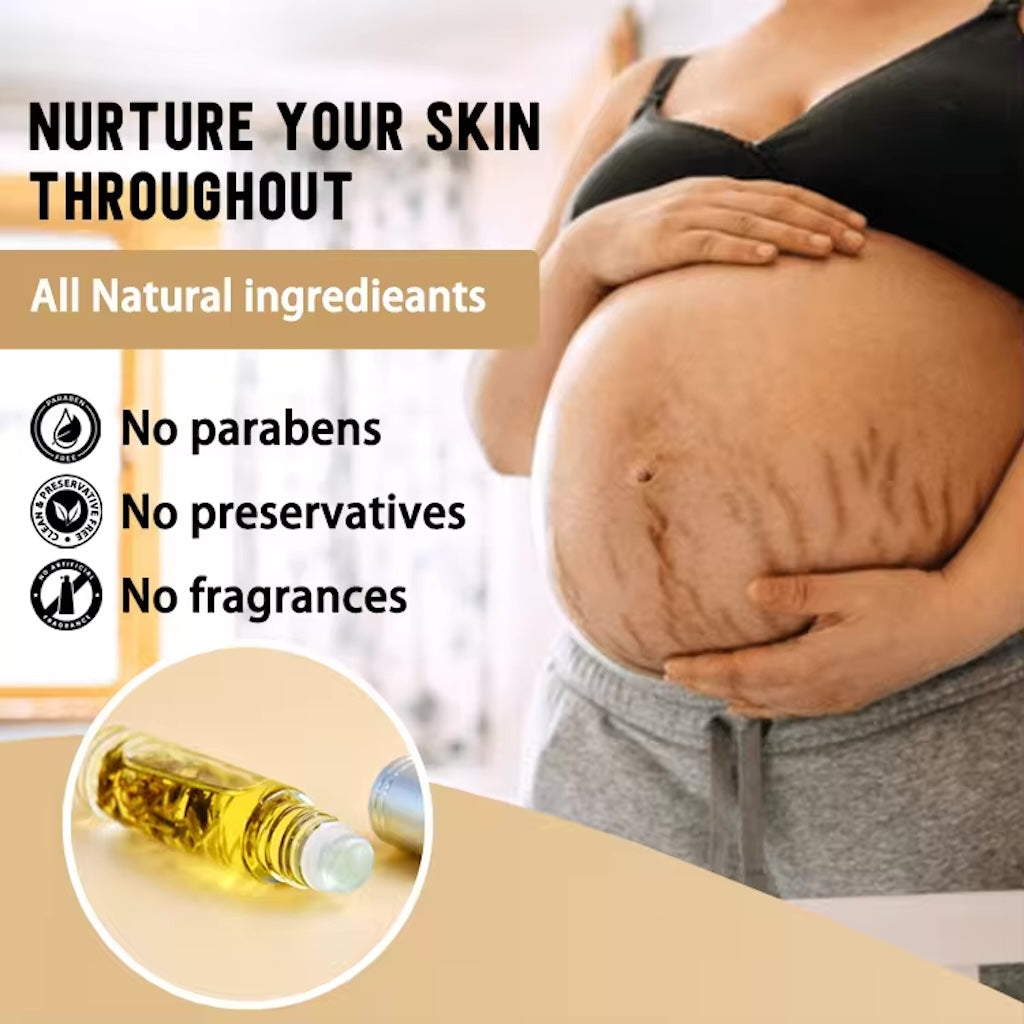 Serum for Scars & Stretch Marks w/ Organic Jojoba Oil & Vitamin E - .34 oz for 2