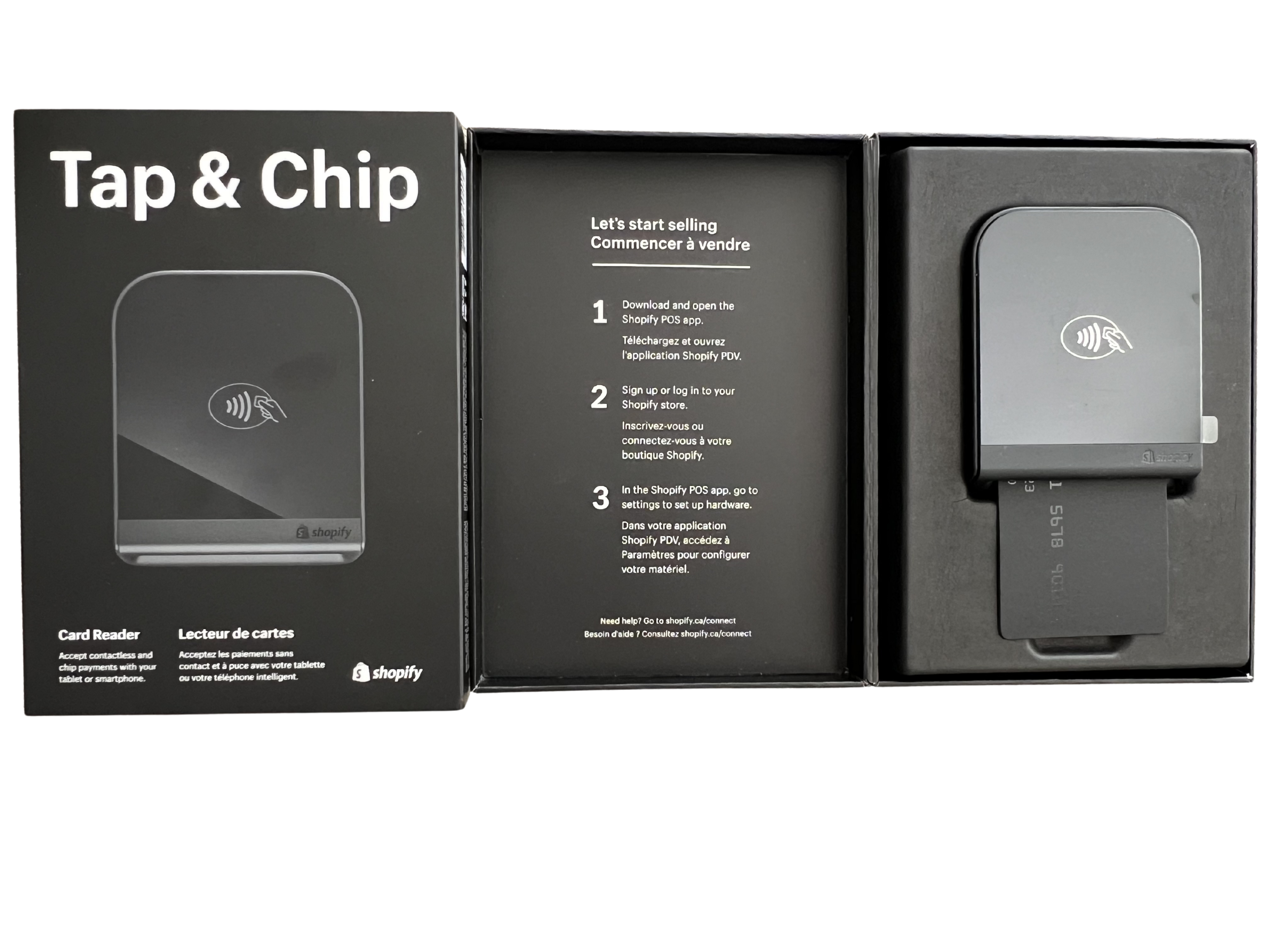 Shopify Tap & Chip Card Reader Model S1801B POS Wireless Bluetooth No Dock