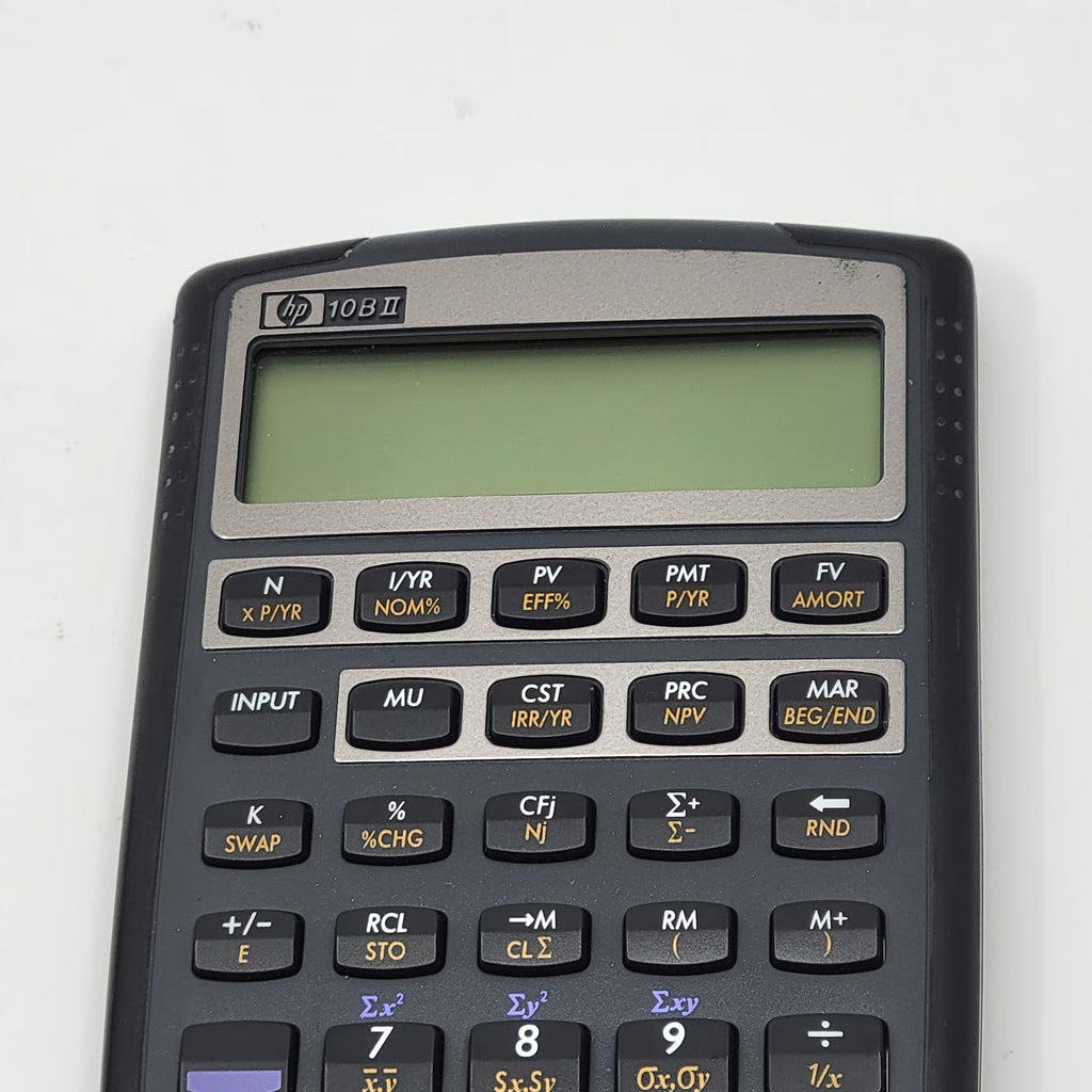 HP 10BII Financial Calculator with Soft Pouch, CFP Exam Approved, Pre-Owned