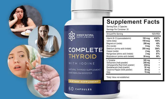Science Natural Supplements Complete Thyroid with Iodine - (60 Veggie Capsules)