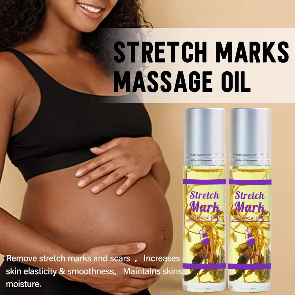 Serum for Scars & Stretch Marks w/ Organic Jojoba Oil & Vitamin E - .34 oz for 2