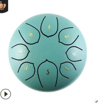 Portable Steel Tongue Drum Set - 6 Inch, 8 Notes (Ethereal Sound)