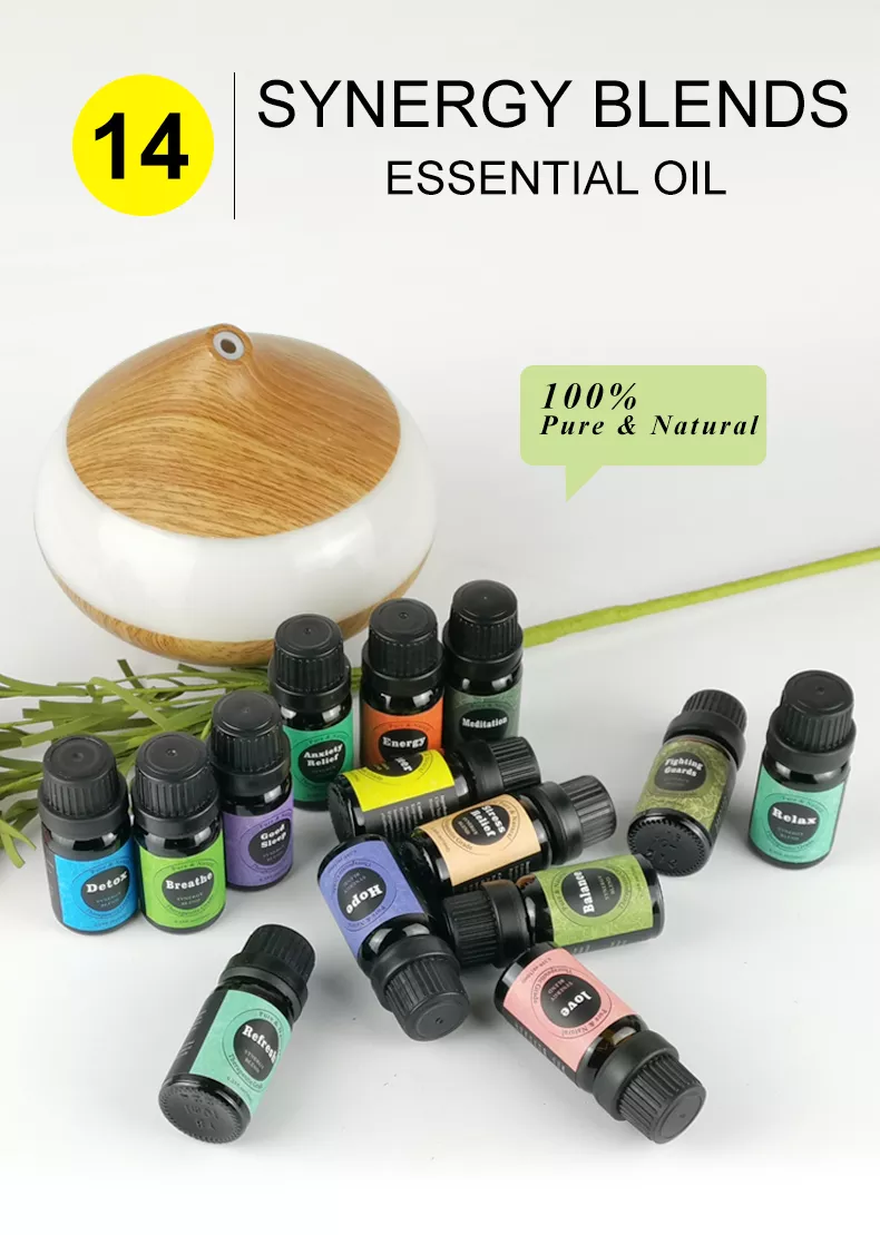 Individual Essential Oil Blends - Aromatherapy Oil Blends for Diffusers and Humidifiers - 10ml