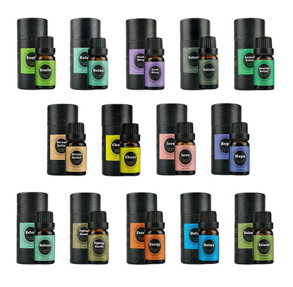 Individual Essential Oil Blends - Aromatherapy Oil Blends for Diffusers and Humidifiers - 10ml